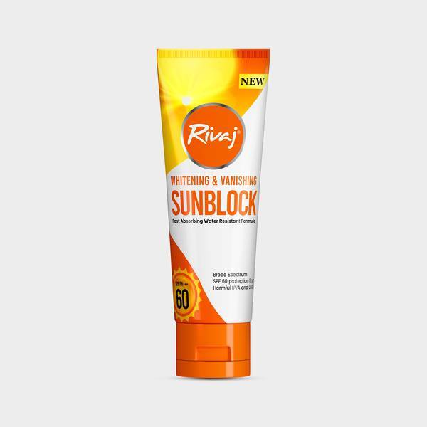 Rivaj Sunblock SPF 60 Pouch 20ml - High Protection for Pakistani Skin