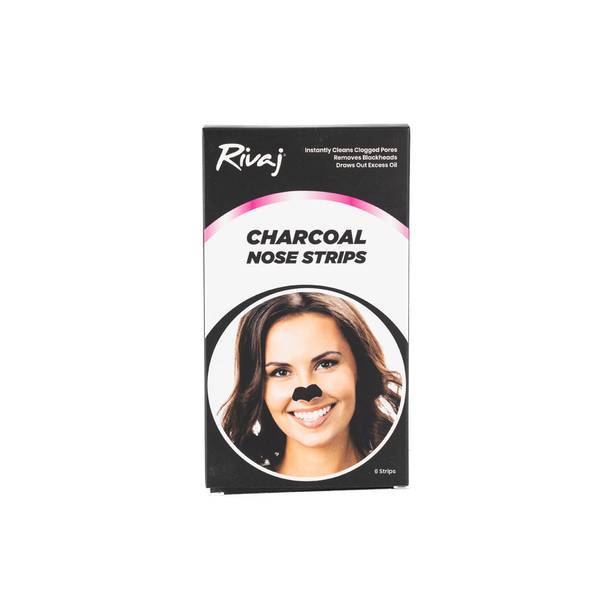 Rivaj Charcoal Nose Strips for Blackhead Removal - Pack of 6
