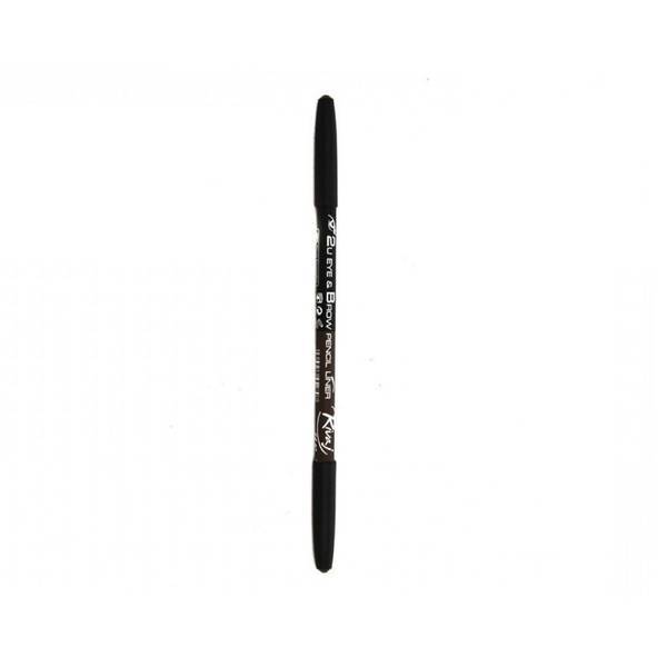 Rivaj HD Matte Black Eyebrow Pencil - Long-Lasting Waterproof Eye Makeup