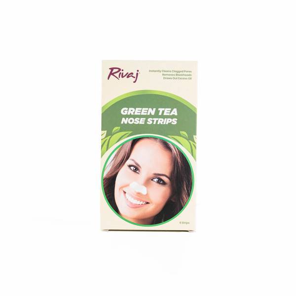 Rivaj UK Green Tea Nose Strips for Deep Blackhead Removal - Pack of 6