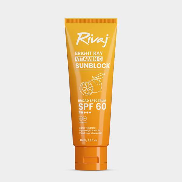 Rivaj UK Sunblock SPF 60 with Vitamin C 100ml - Best Sun Protection in Pakistan