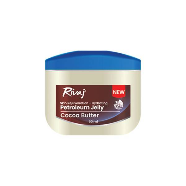 Rivaj Petroleum Jelly with Cocoa Butter 50g - Moisturizing & Healing Balm