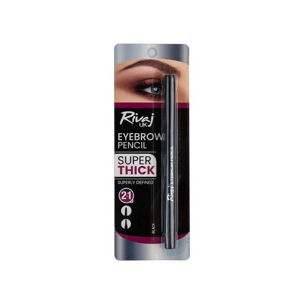 Rivaj Super Thick 2-in-1 Eyebrow Pencil - Black | Buy Online in Pakistan