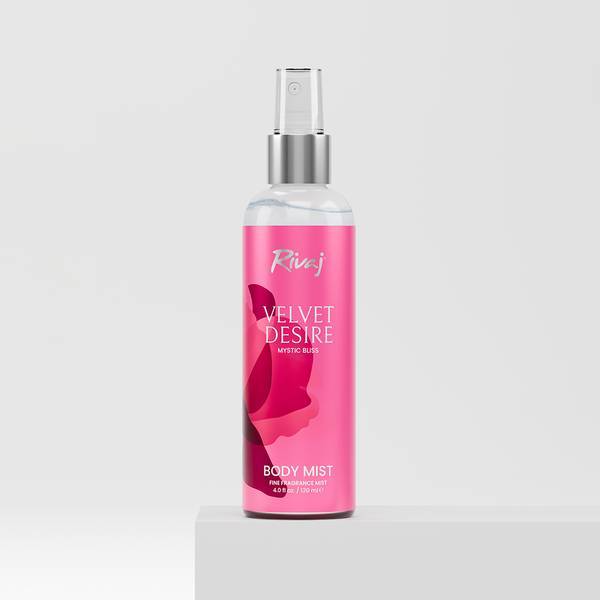 Rivaj UK Velvet Desire Feminine Body Mist - 125ml | Long-Lasting Fragrance