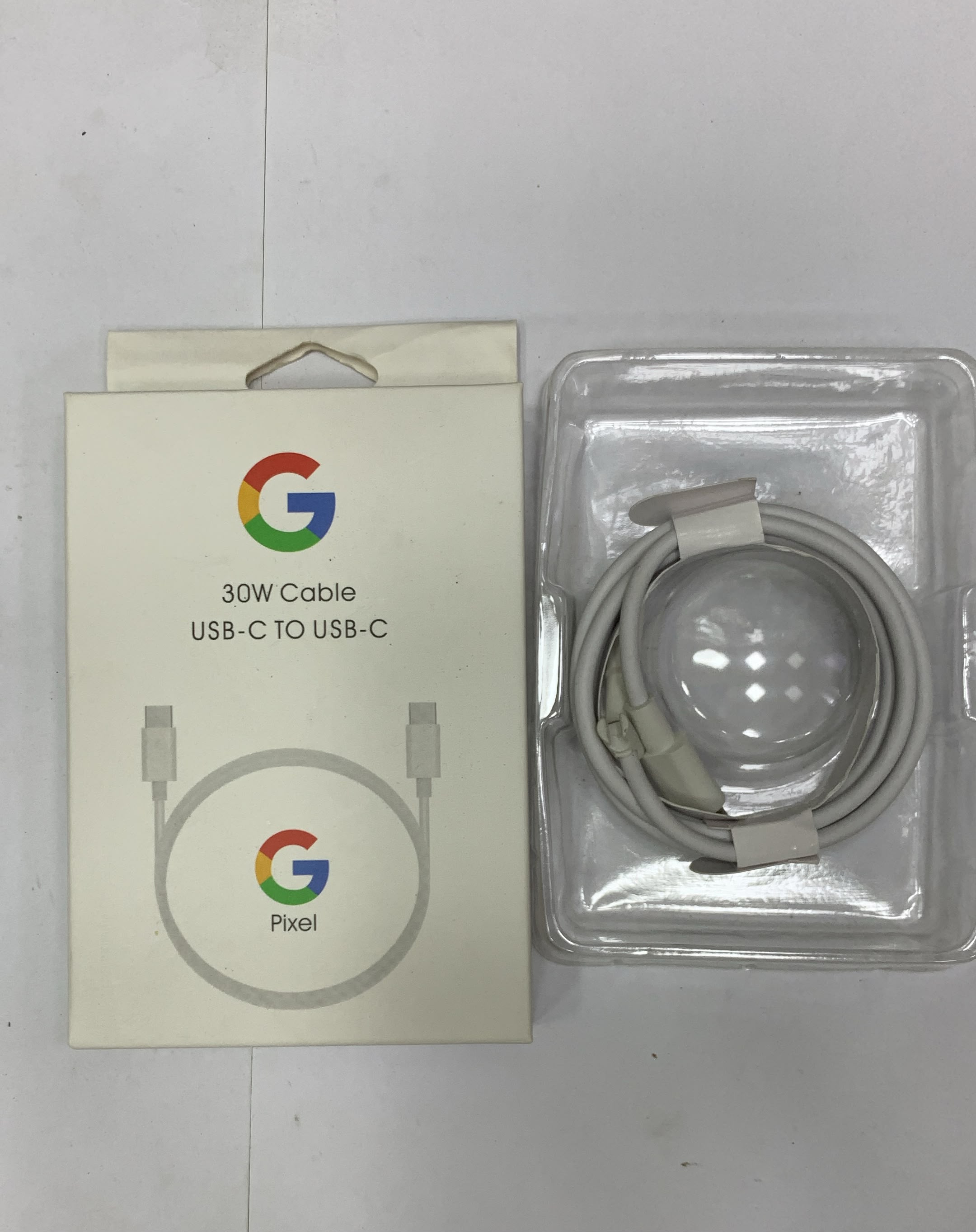 Google Pixel 30W USB-C to USB-C Fast Charging Cable - Generic Quality