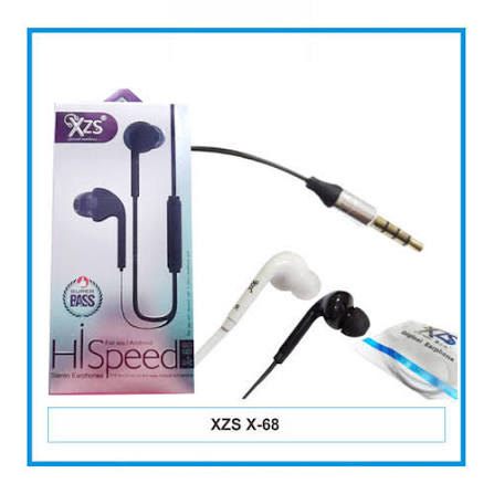 XZS X 68 Wired Handsfree In-Ear Headphones with Mic - High Bass