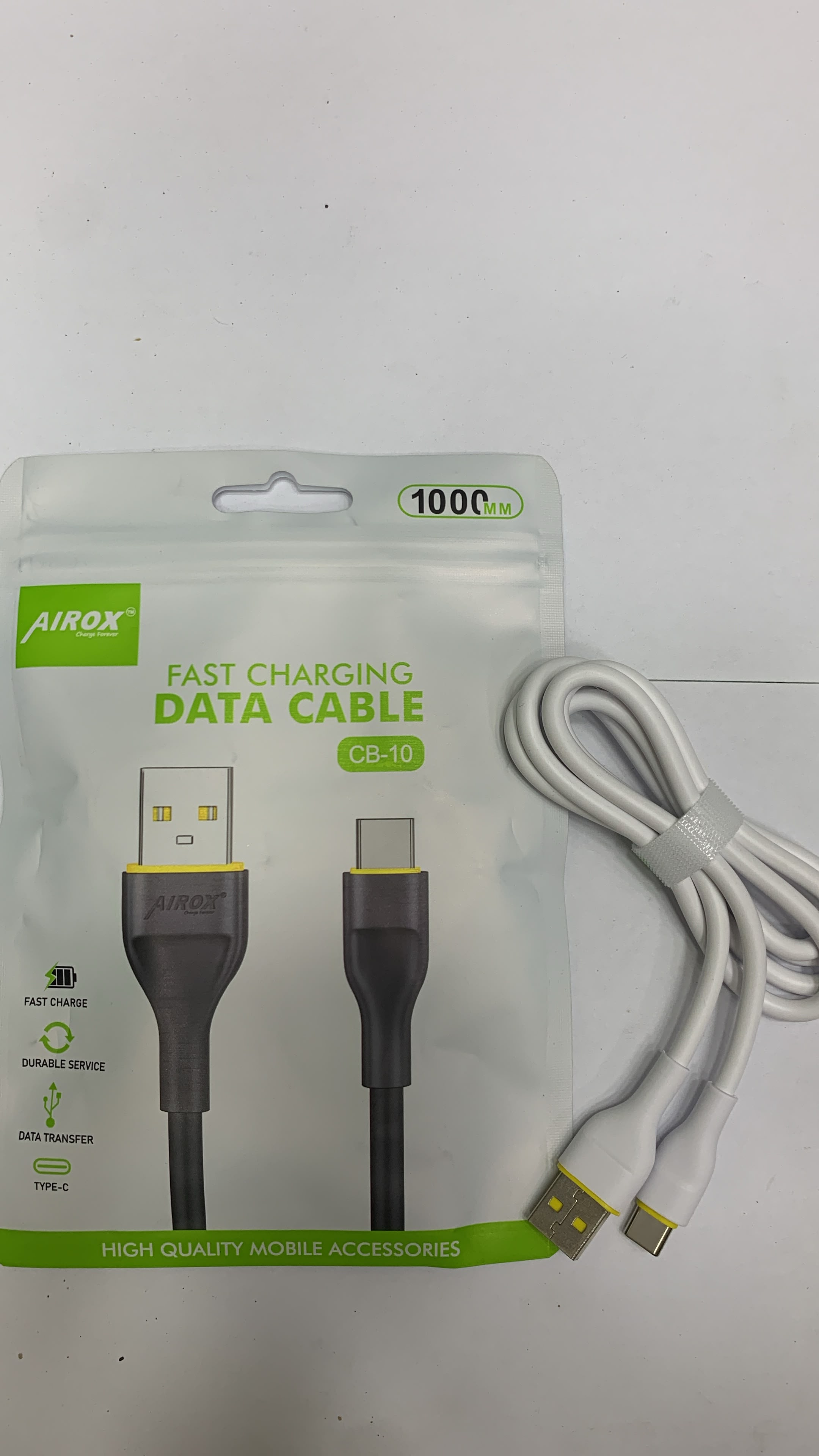 Airox CB10 Type-C Fast Charging Data Cable - Durable & Reliable