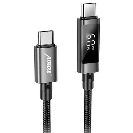 AIROX CB70 65WATT PD Fast Charging Type-C to Type-C Cable