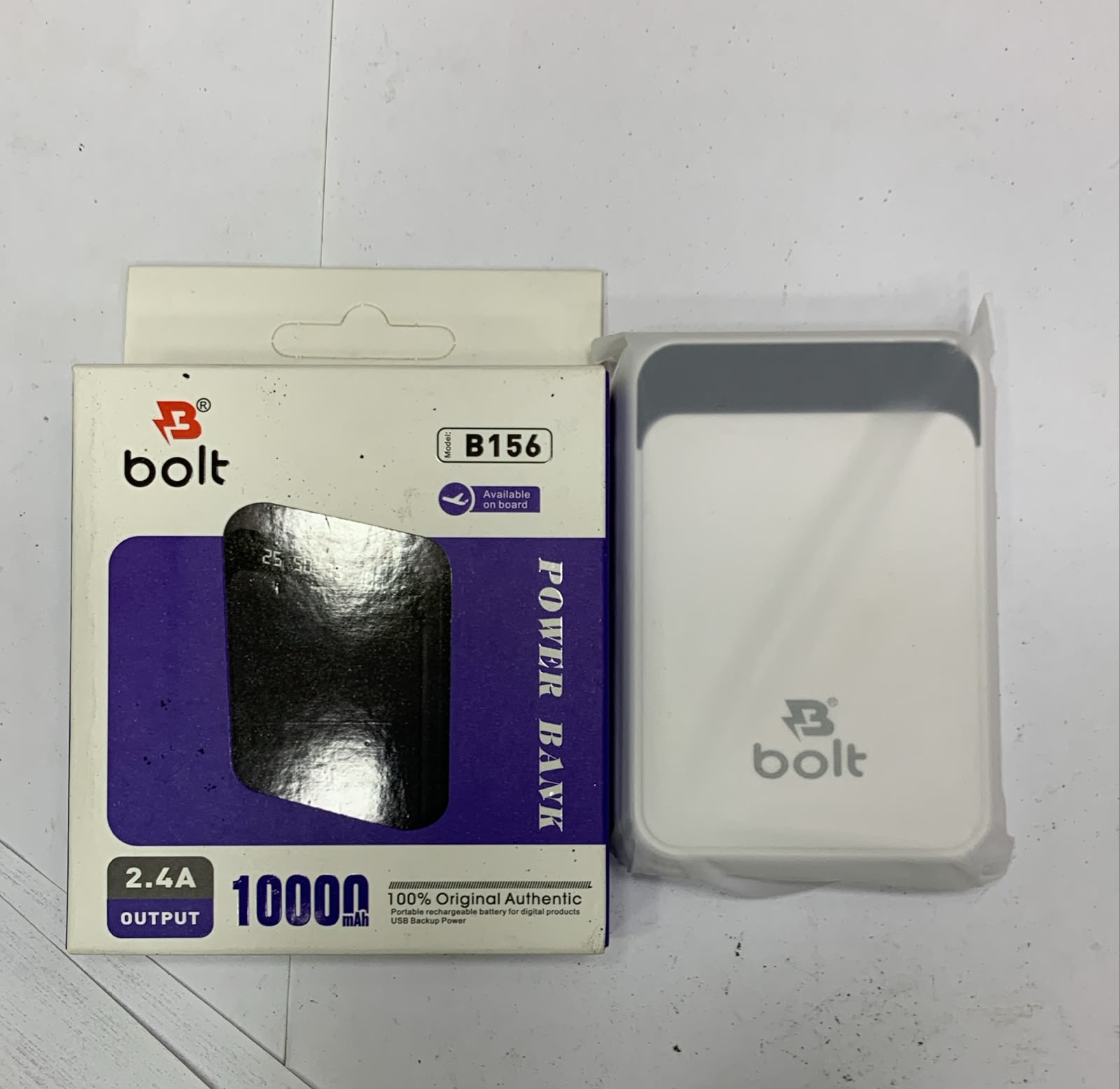 B156 10000mAh Portable Power Bank - Fast Charging Slim Battery Pack