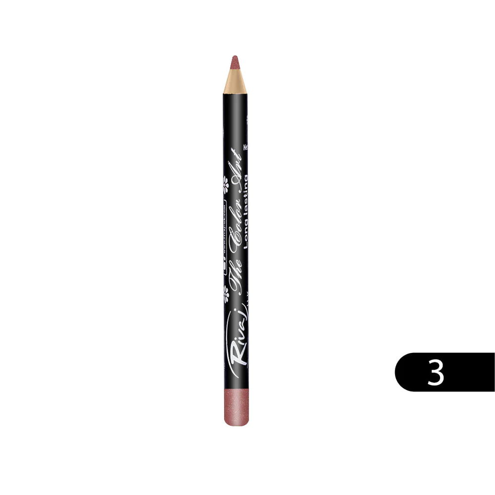 Rivaj UK Lip & Eye Pencil Shade 03 - Long-Lasting Dual Purpose Pencil
