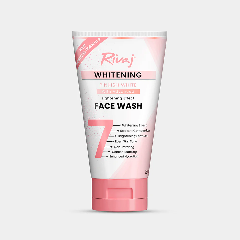Rivaj Pinkish White Advanced Face Wash 100ml for Radiant Skin