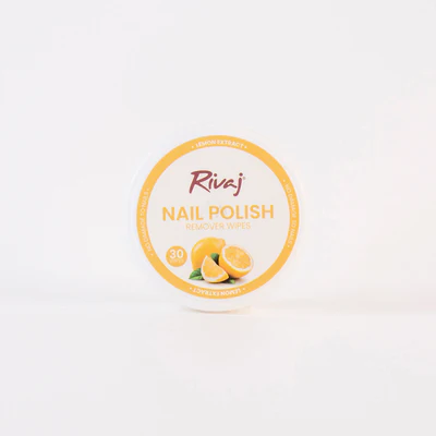 Rivaj UK Natural Nail Polish Remover Wipes - Gentle & Acetone-Free