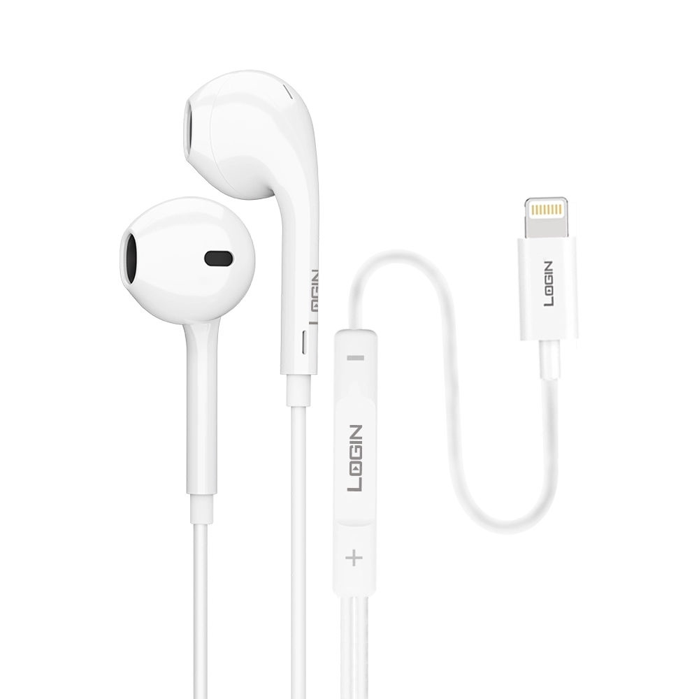 Login L-301 Pro IOS In-Ear Wired Handsfree with HD Mic & Deep Bass - 3.5mm Jack