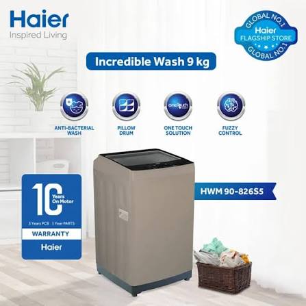 HWM 90-826 E (New) Fully Automatic Top Load Washing Machine - Efficient & Durable