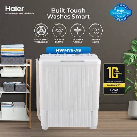 Haier HWM 75-AS Semi-Automatic Washing Machine 7.5kg