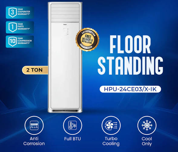 HPU-24CE03/YB 2 Ton Inverter AC with Installation Kit - Energy Efficient Cooling