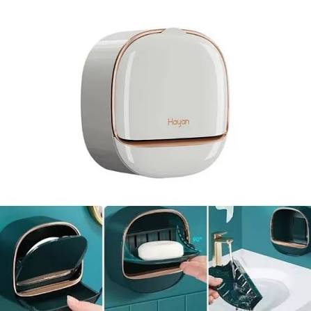 Self-Adhesive Wall Mounted Luxury Soap Dish Holder for Bathroom & Kitchen