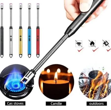 USB Rechargeable Electronic Arc Lighter - Windproof & Flameless for Kitchen, Candles & Gas Stoves
