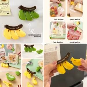 Banana Fridge Magnetic Sealing Clip