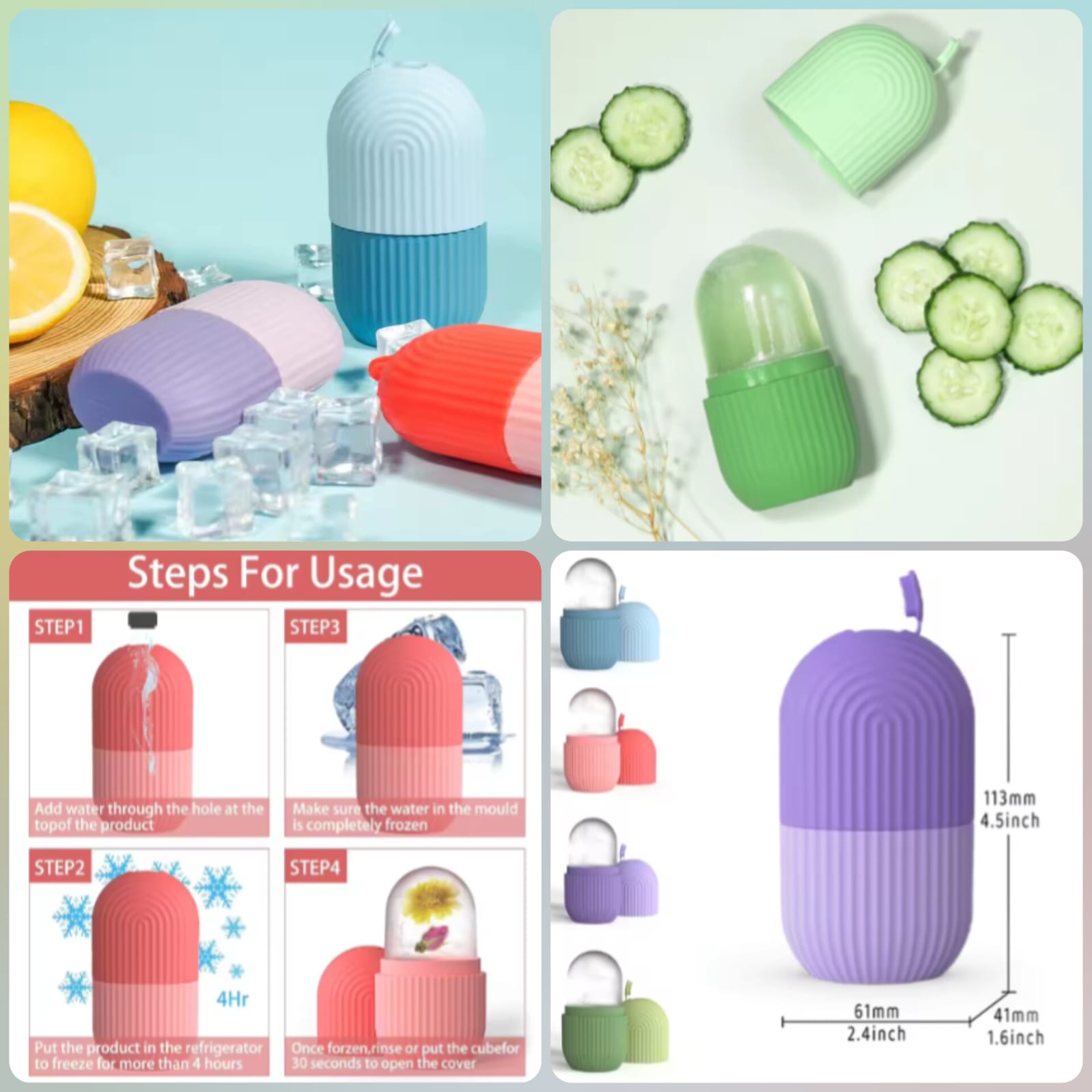 Silicone Face Ice Roller