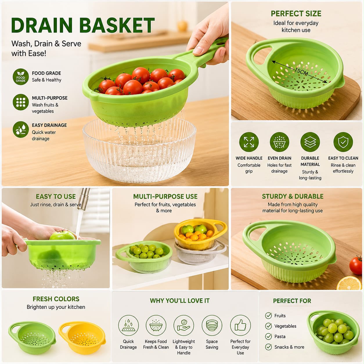 Plastic Drain Basket