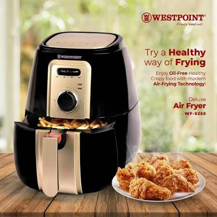 5255 Air Fryer New Model | Digital Oil-Free Low Fat Air Fryer in Pakistan