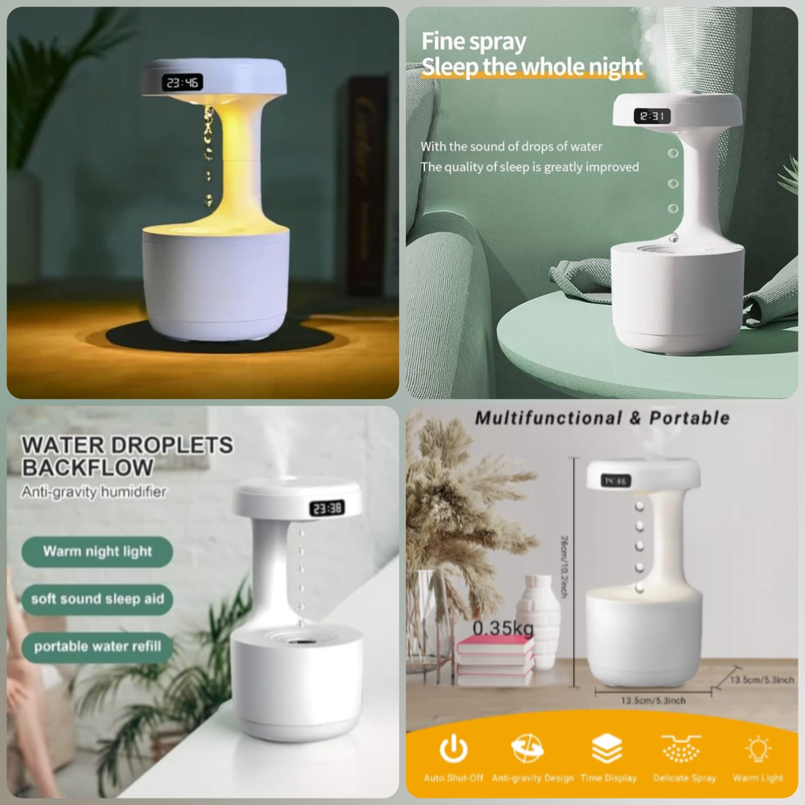 Innovative Anti-Gravity Humidifier | Cool Mist Air Purifier for Home & Office in Pakistan