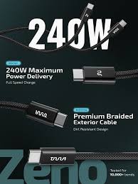 TAAR Type-C Fast Charging Data Cable - Durable Braided USB-C Cable