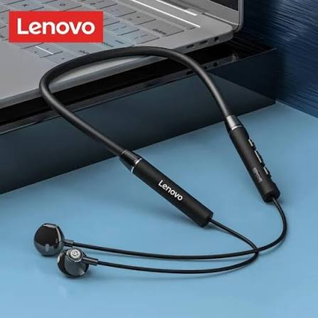 Lenovo QE08 Wireless Neckband Bluetooth 5.0 Earphones - Original Sports Headphones