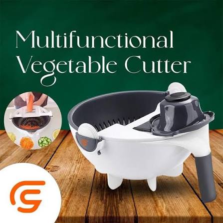 9-in-1 Multifunctional Vegetable Cutter & Slicer with Drain Basket
