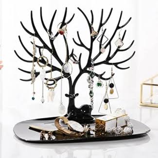 Elegant Deer Jewellery Stand Organizer - Necklace, Ring & Earring Holder