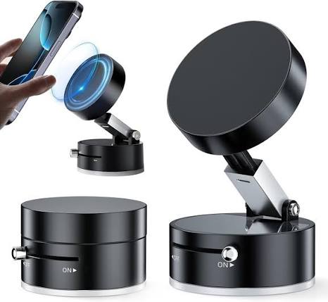Premium 360 Magnetic Suction Car Phone Holder Mount for Dashboard & Windshield - Universal Mobile Stand