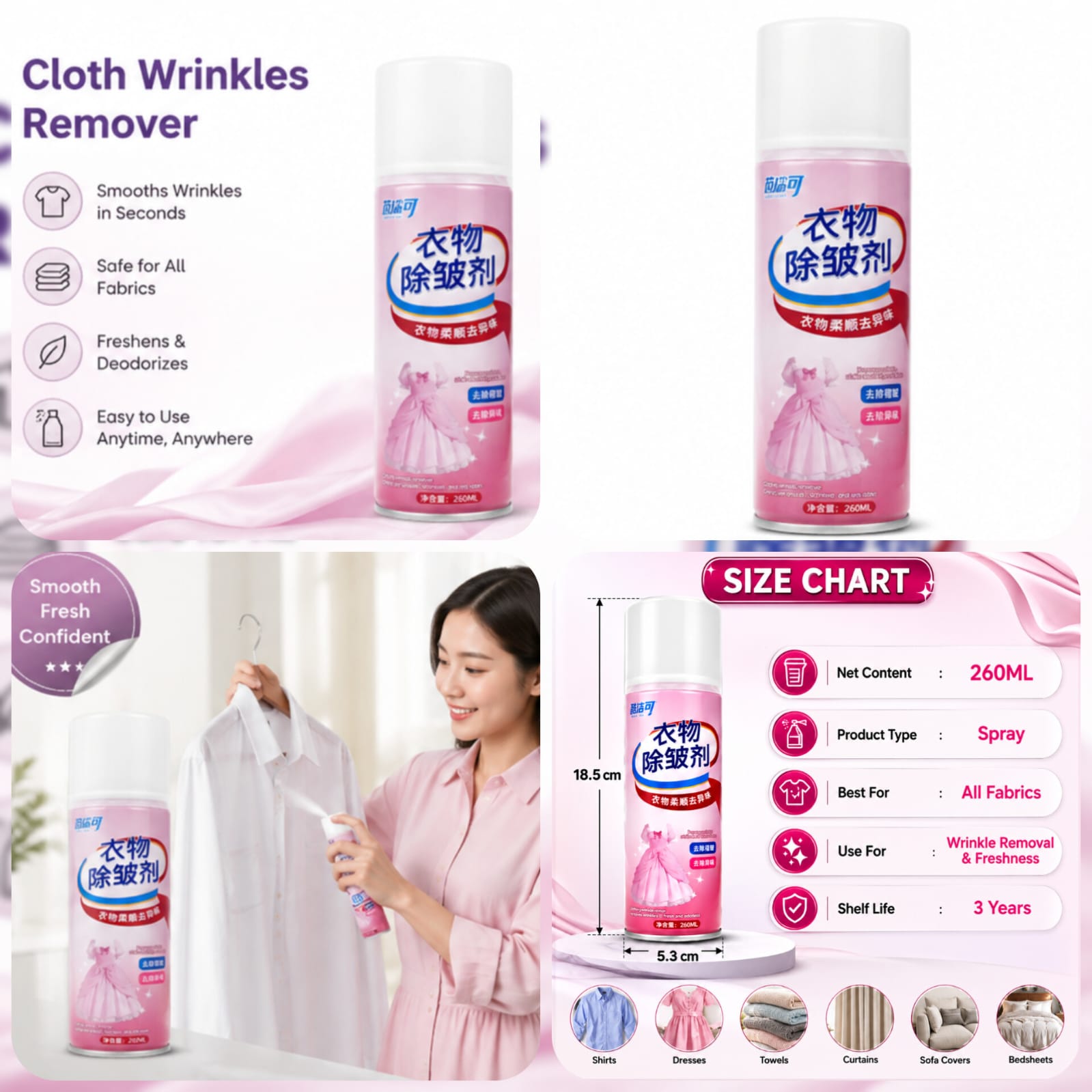 Portable Handheld Garment Steamer & Cloth Wrinkle Remover