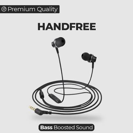 Premium Box Handsfree with Deep Bass and Built-in Mic - Universal 3.5mm