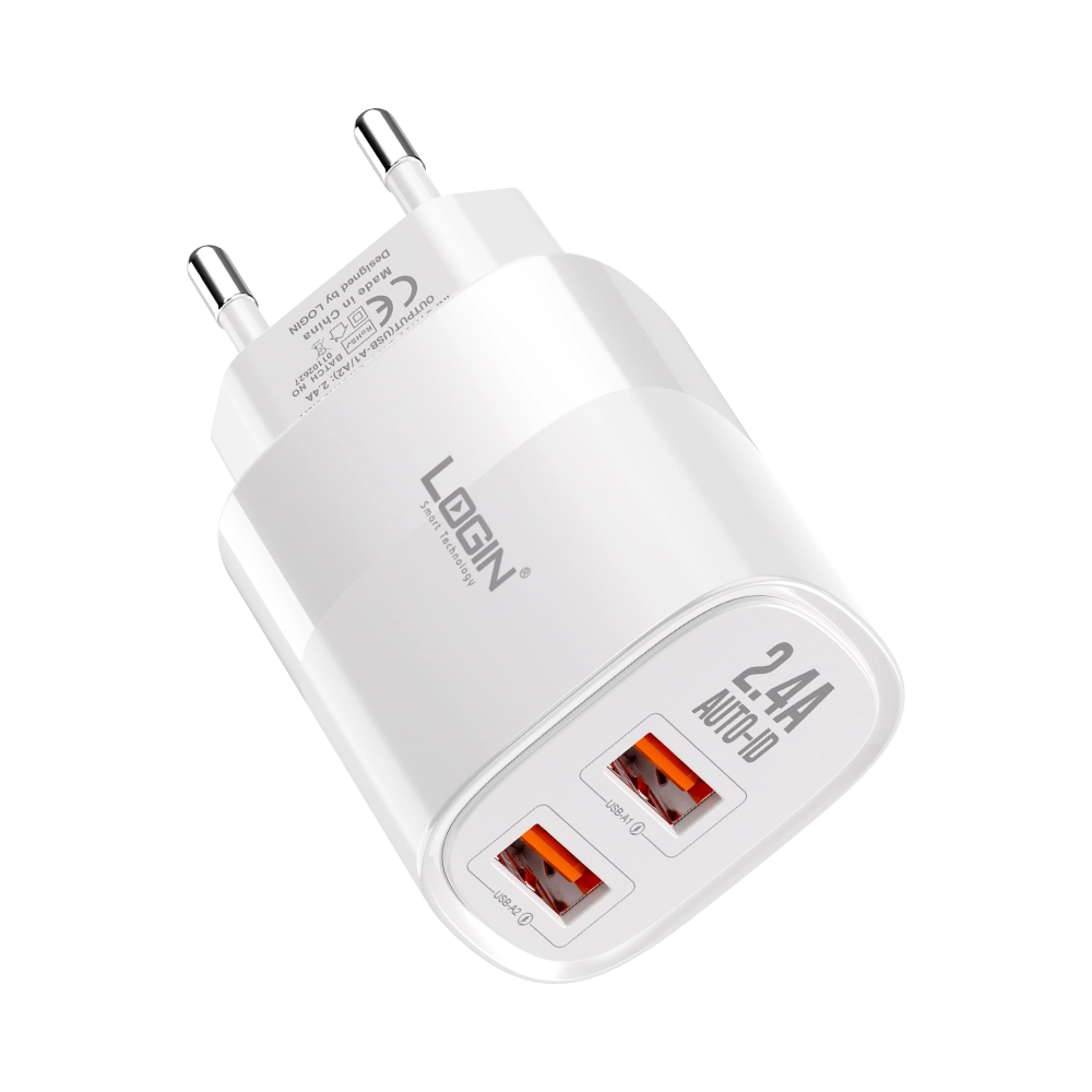 Login L-402 AXION | Charger Dual USB ports | 2.4A