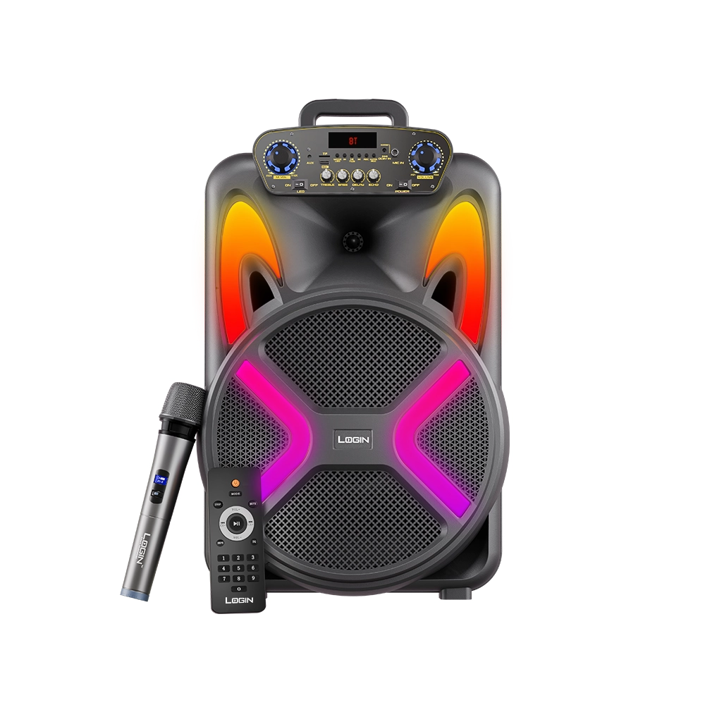 Login L-265 Bluetooth Speaker - Portable, Powerful Sound with 12-inch Woofer
