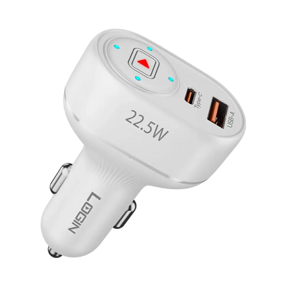 Login L-600 Dual USB Car Charger | Fast Charging for Android & iPhone in Pakistan