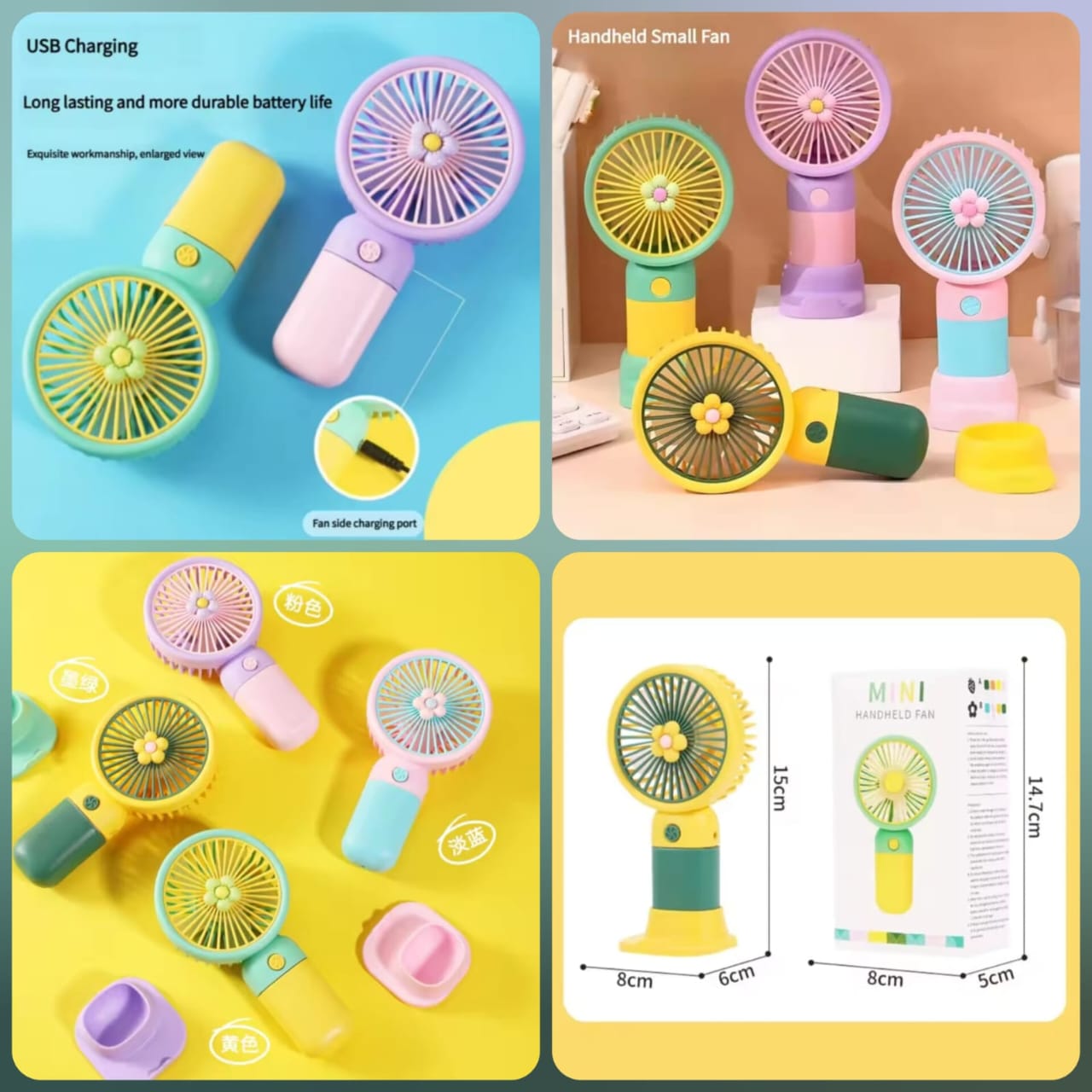 Portable Mini Hand Fan Rechargeable - Stay Cool Anywhere in Pakistan