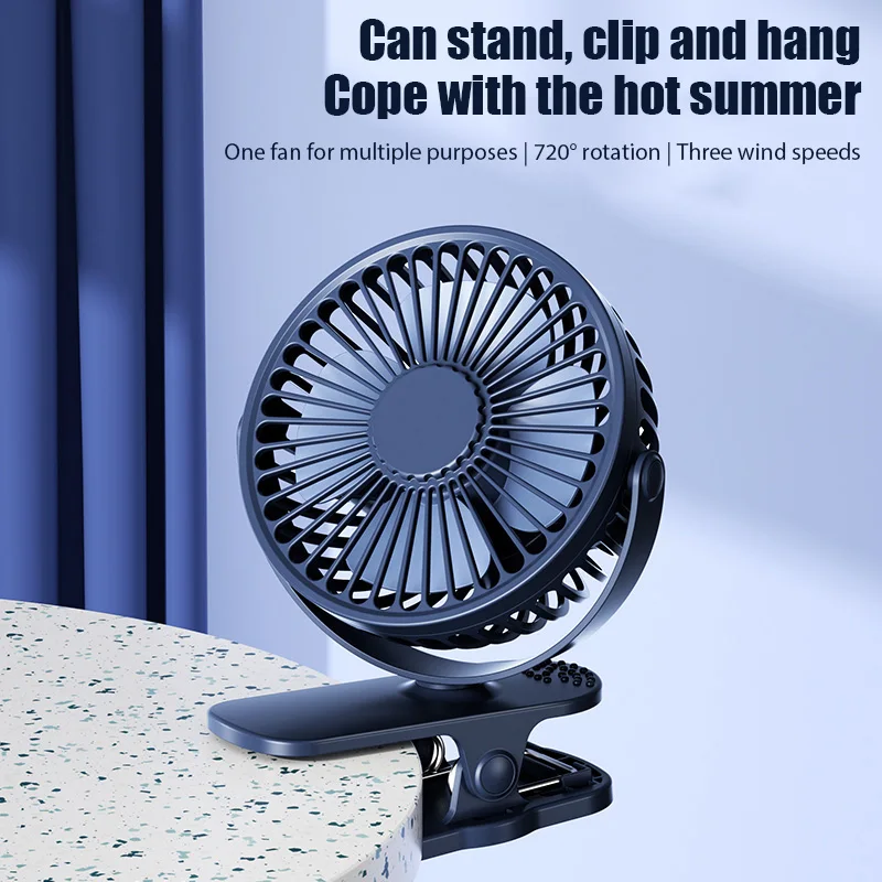 Airox CH77 DC Clip Fan - Portable Rechargeable High-Speed Cooling Fan
