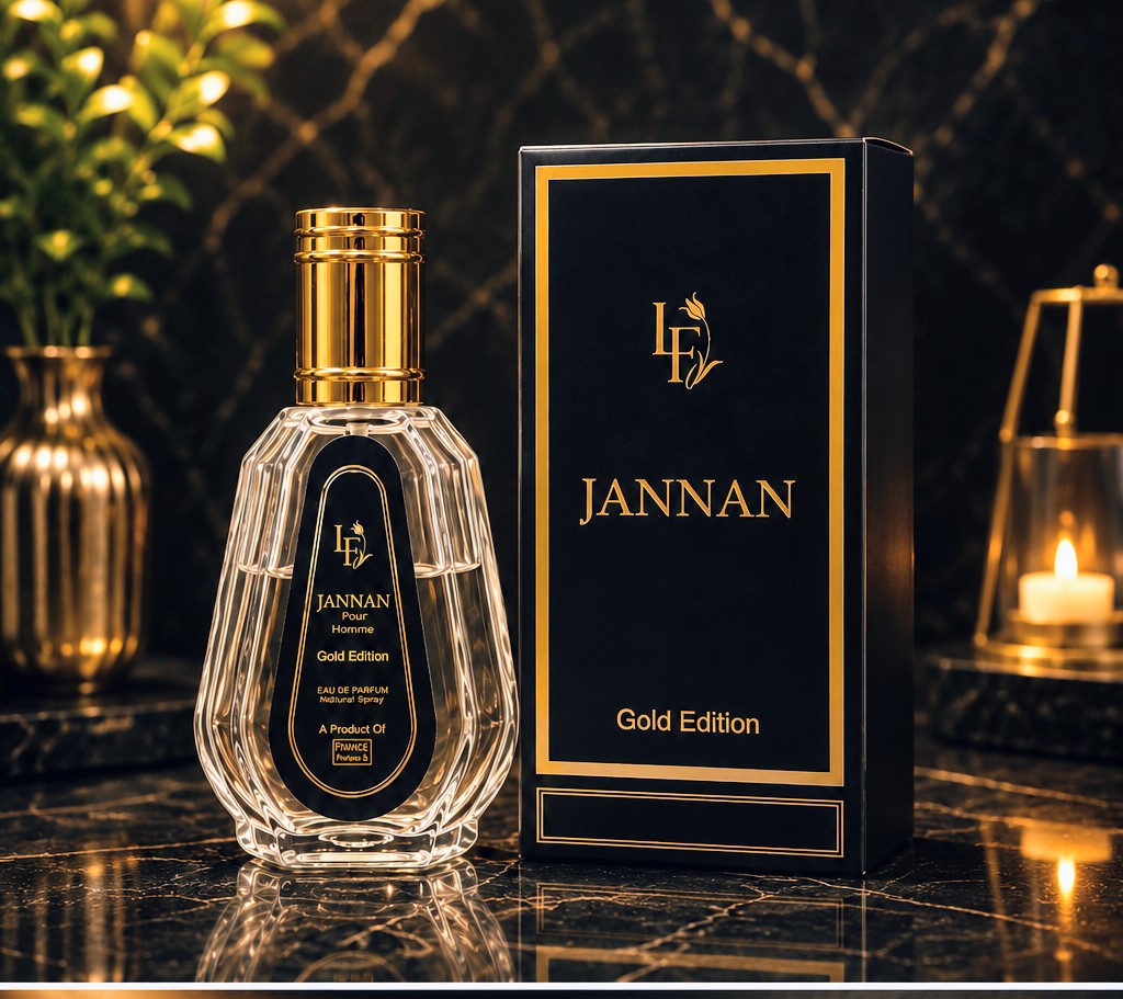 Jannan Gold Edition Perfume For Men | LF Luxury Fragrance EDP | Long Lasting 24 Hours | 50ml Premium Bottle | With Gift Bag & Box | Eid & Wedding Gift |