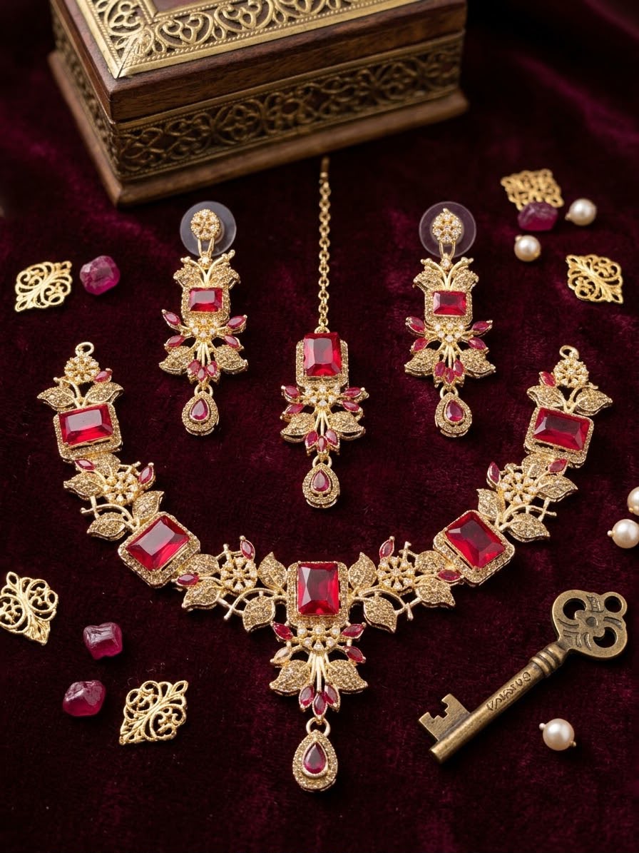 Fk JEWELRY Premium Quality Zircon Set - Elegant & Fashionable