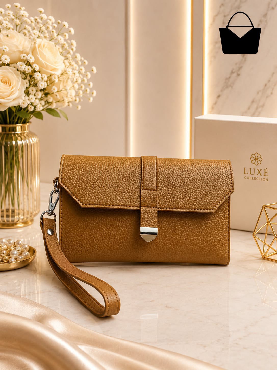 Stylish & Spacious Wallet - 10 Colours, Multiple Pockets & Hand Strap